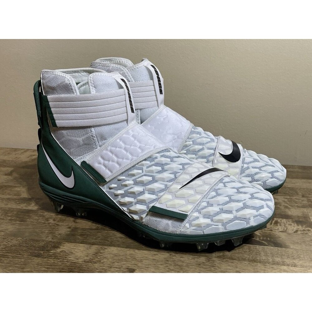 Nike Force Savage Elite 2 Football Cleats | White • Green | Men’s 18 |BV3962-104
